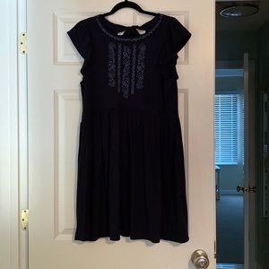 Adorable Loft Navy Sundress